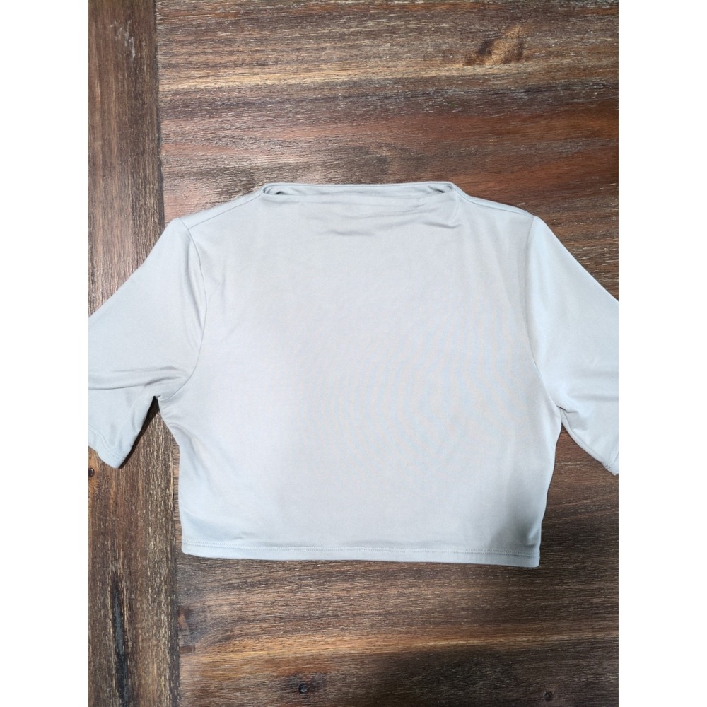 Naked Wardrobe Grey Crop Top Larga